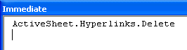 delete hyperlinks
