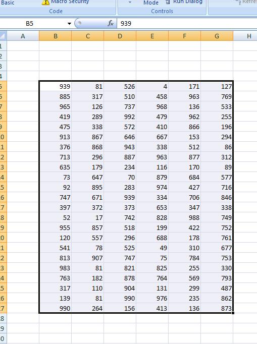 max each column