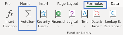 AutoSum Function