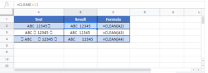 Excel CLEAN Function - Clean Text Characters