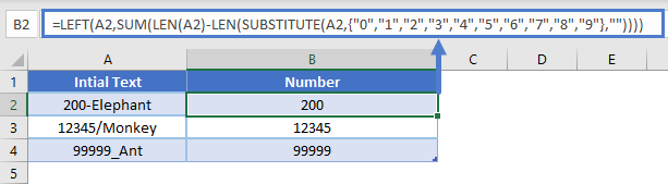 Extract number from the Left