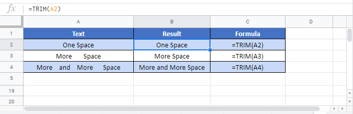 Trim G Function