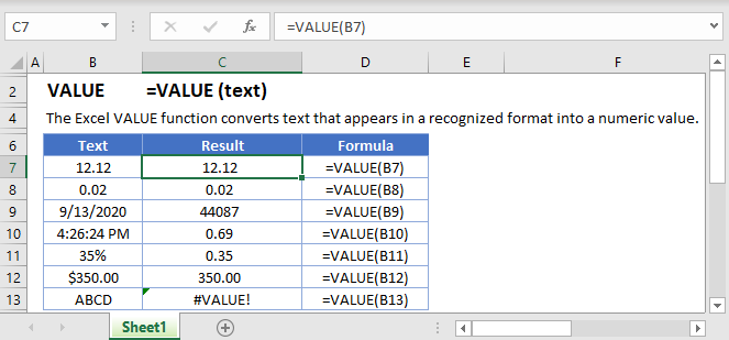 Converting Formulas To Values Using Excel Converting Formulas To Values Using Excel