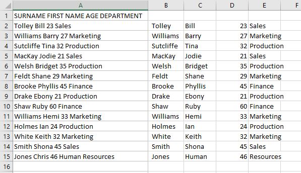 VBA AutoFill TextSeparated