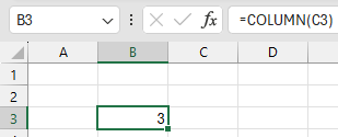 excel column function