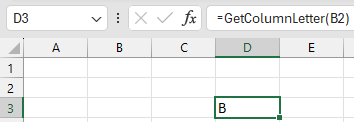 excel get column letter