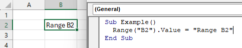 excel vba cell address