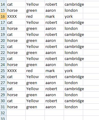 delete rows meeting certain criteria