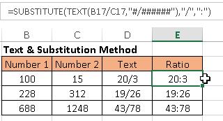 substitute text function excel