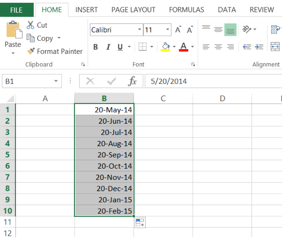 Insert Dates in Excel - Automate Excel
