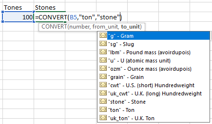 Convert Most Common Excel Function