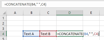 excel function concatenate