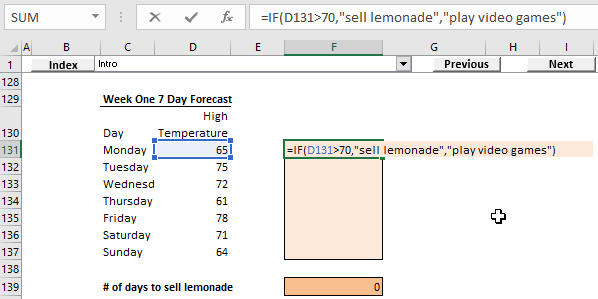 excel if function example