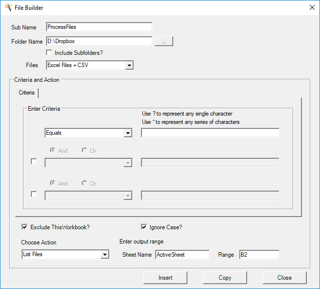 vba file creator