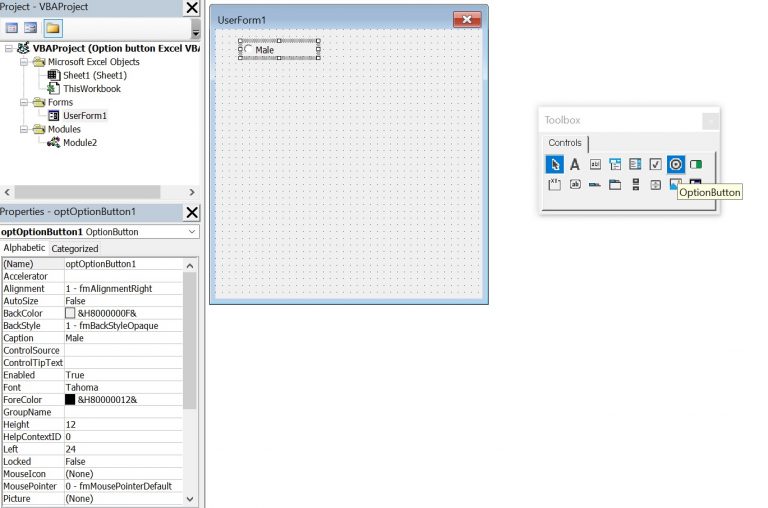 Option Button Excel VBA - Automate Excel