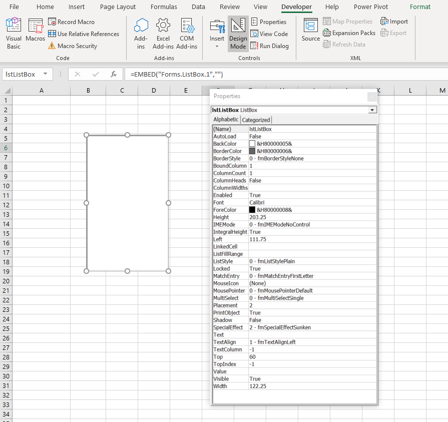 add value to listbox vba