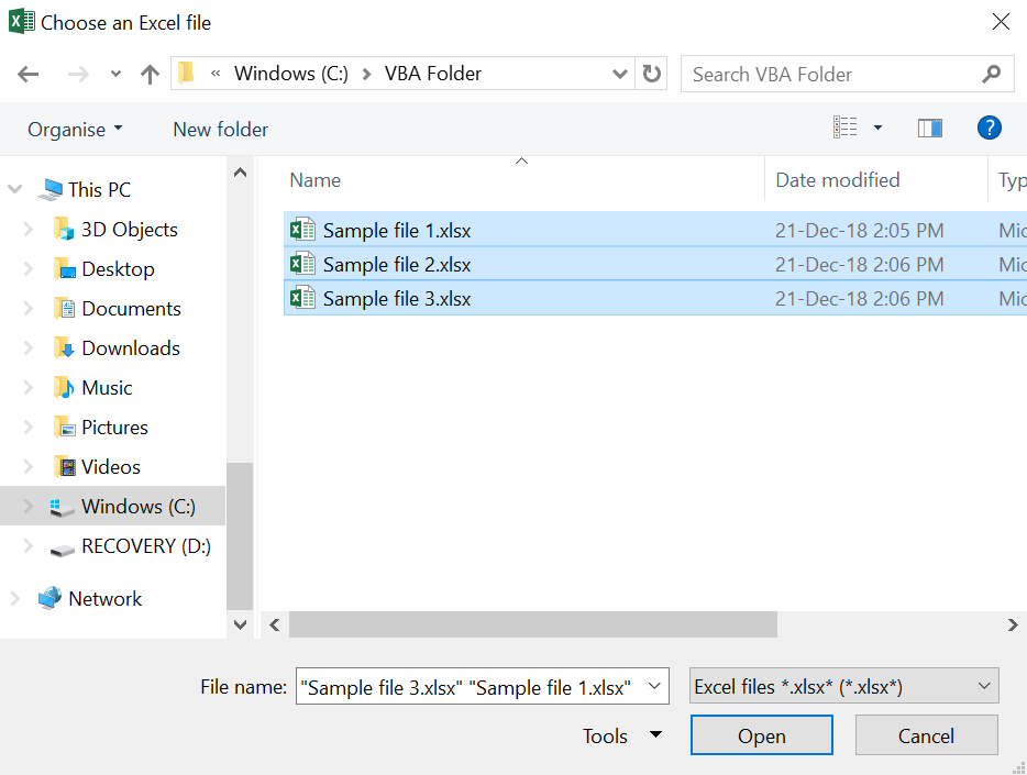 Uafhængighed Masaccio Vær stille VBA Open File Dialog Box - Automate Excel