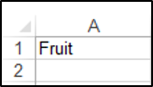 Creating a Drop Down List in VBA