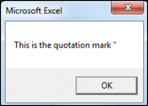 Using the Concatenate Operator to Concatenate a Quotation Mark