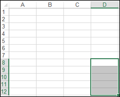 Using the Offset Property to Select a Group of Cells in VBA