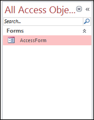 Navigation Pane in Access