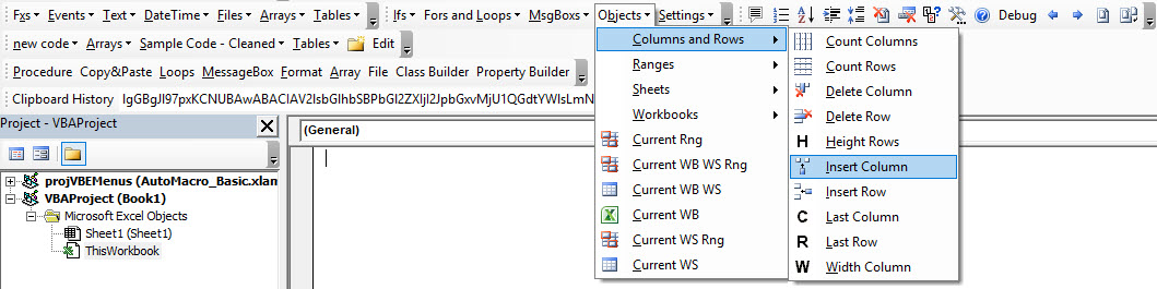 AutoMacro_05_21_19 VBA Code Library Cheatsheet