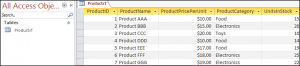 Access Source Table