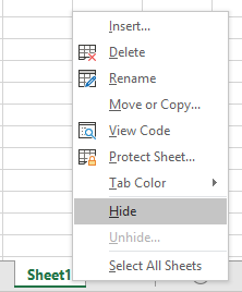 vba hide sheet