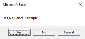 messagebox yes no cancel