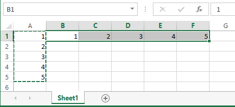 vba transpose