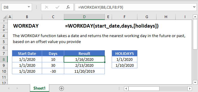 WORKDAY Main Function