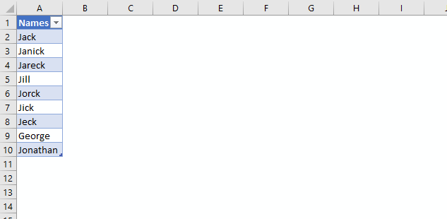 excel wildcard question mark