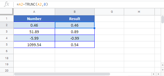 Calculate Decimal Google