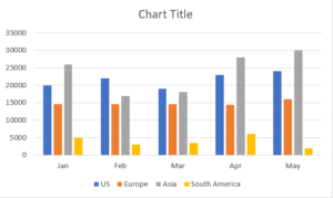 column chart template free download