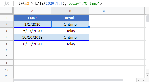 IF Dates Google