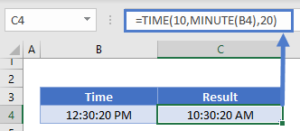 Excel MINUTE Function - Calculate the minute of a time