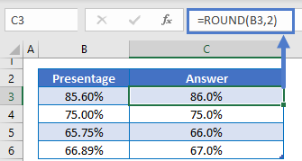 Round Percentages