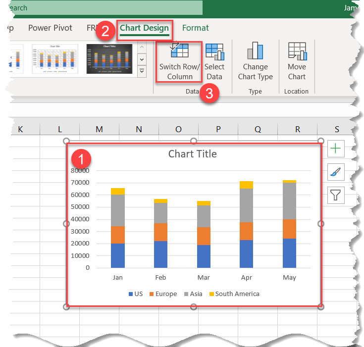 Swap Row Column Option