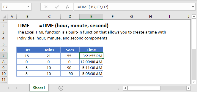 TIME Main Function