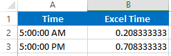 Vba TIMEVALUE function