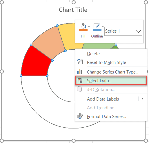 Adding a data series to an excel chart