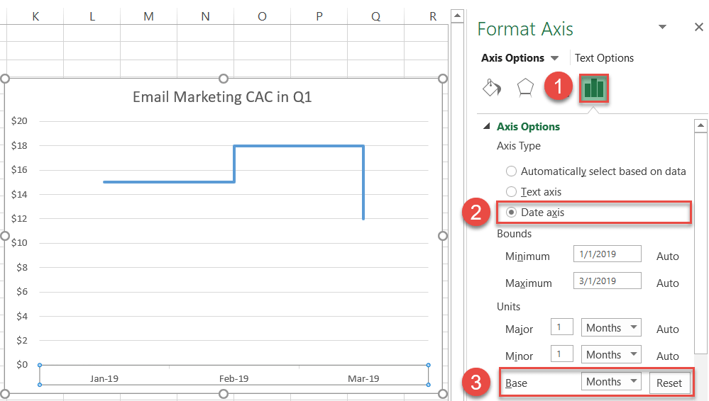 Ändern Sie den Basiswert