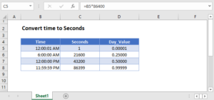 Convert Time to Seconds - Excel & Google Sheets - Automate Excel