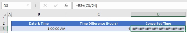 excel time zone conversion