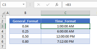 format time as number