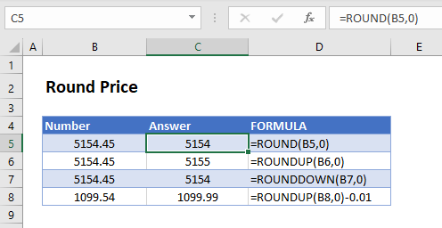 round no decimal