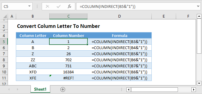 Convert Column Letter to Number Main Function