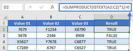 Sumproduct Multiply One