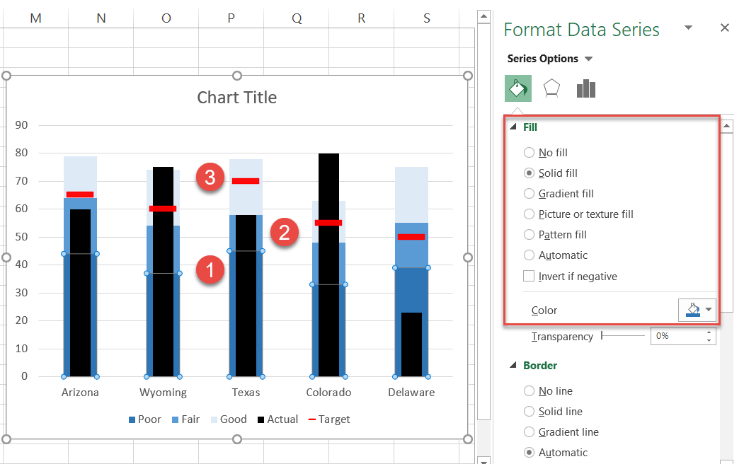 Color the quantitative scale