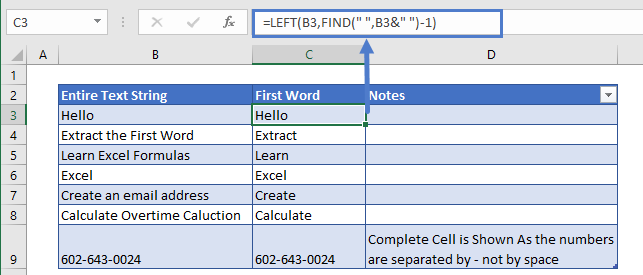 Extract First Word Simple Way to Handle Error